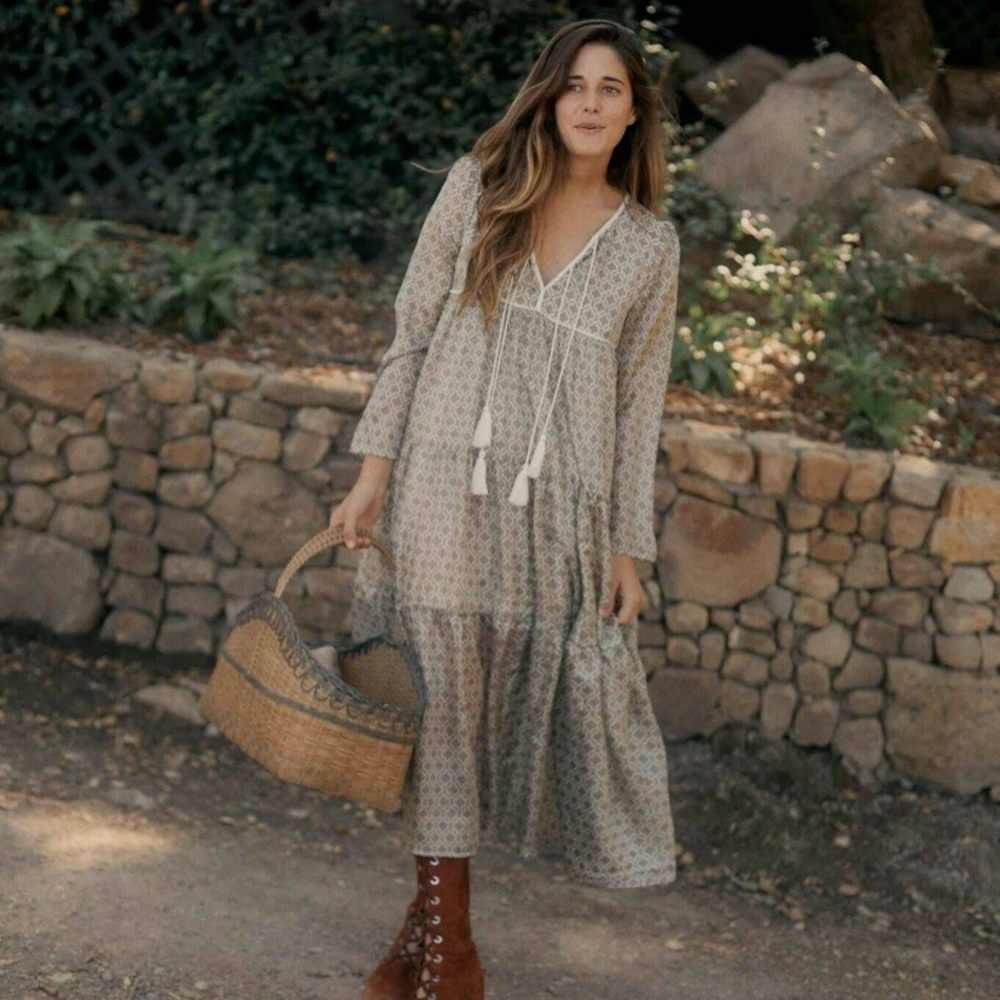 Christy Dawn Paloma Lined Dress In Parisian Brocade Silk